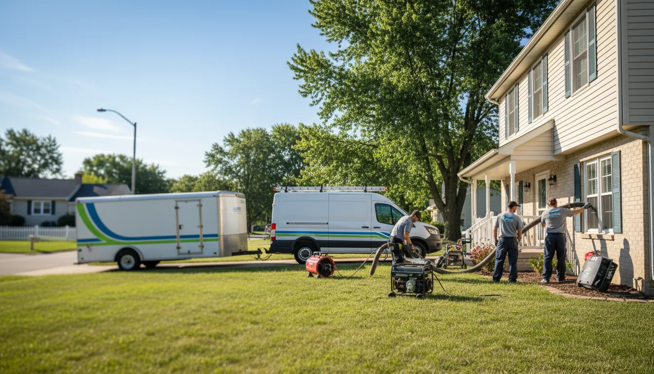 Flooded Basement Restoration And Cleanup With Repair in Wellington, MO near me